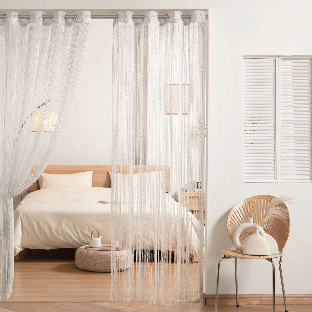 AQEELAHMED | Night Sky String Thread Window Curtain Panel
