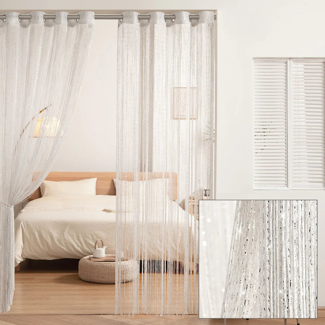 AQEELAHMED | Night Sky String Thread Window Curtain Panel
